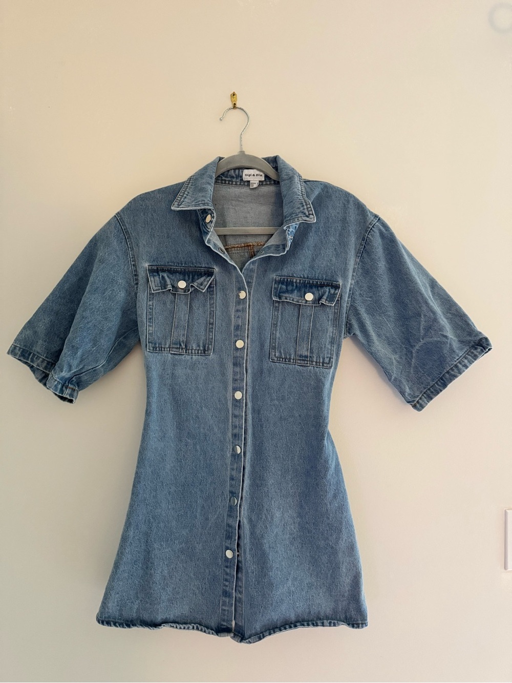 Y2K Inspired Denim Mini Dress Coquette Indie Sleaze Women’s Size 4